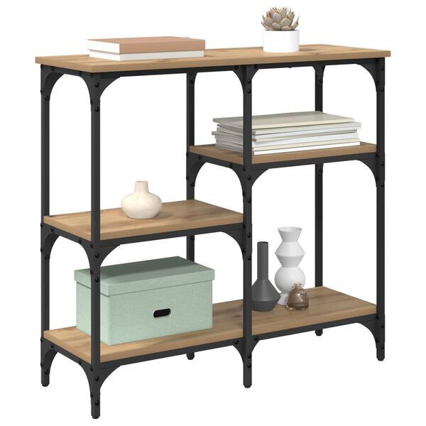 vidaXL Console Table Artisan Oak 80 x 29 x 75 cm Engineered Wood