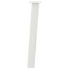vidaXL Console Table Legs 4 pcs White 72 cm Steel
