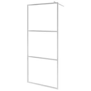 vidaXL Shower screens Silver 90 x 195 cm Glass and Aluminium