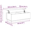 vidaXL Coffee Table White 100x50x35 cm Solid Wood Pine