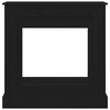 vidaXL Fireplace Surround Black Oak 90x30x90 cm Engineered Wood