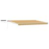 vidaXL Electric Retractable Awning Yellow, Grey and White 5 x 3.5 m