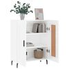 vidaXL Sideboard High Gloss White 69.5x34x90 cm Engineered Wood