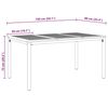 vidaXL Outdoor Tables Natural and black 150 x 90 x 75 cm