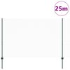 vidaXL Fence with Posts Green 1.5 x 25 m Steel