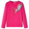 Kids'T-shirt with Long Sleeves Bright Pink 116