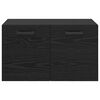 vidaXL Wall-Mounted Cabinet Wall-mounted Black Oak 60 x 36.5 x 35 cm