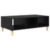 vidaXL Coffee Table Black Oak 102 x 55 x 35 cm Engineered Wood