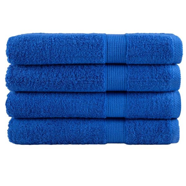 vidaXL Premium Sauna Towels "SOLUND" 4 pcs Blue 80x200 cm 600 gsm