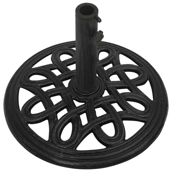 vidaXL Umbrella Base Black 44x44x32 cm Cast Iron