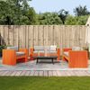 vidaXL 2 Piece Garden Lounge Set Wax Brown Solid Wood Pine