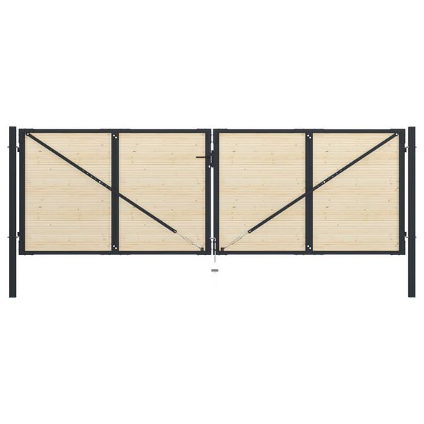 vidaXL Fence Slats 64 pcs 89 cm Solid Wood Spruce