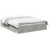 vidaXL Bed Frame with Drawers without Mattress Concrete Grey 140x200 cm