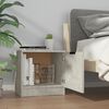 vidaXL Bedside Cabinets 2 pcs Concrete Grey 40x39x40 cm