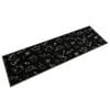 vidaXL Kitchen Rug Washable Morning Black 45x150 cm Velvet
