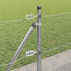 vidaXL Fence Post Silver 10 x 0.5 m (16 x 16 mm mesh) Steel