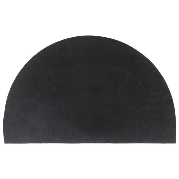 vidaXL Door Mat Dark Grey Half Round 50x80 cm Tufted Coir