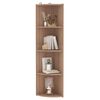 vidaXL Standing Corner Shelf Sonoma Oak 40x41.5x180 cm Engineered Wood