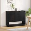 vidaXL Sideboard Black Oak 97 x 29 x 75 cm Engineered Wood