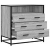 vidaXL Drawer Cabinet Grey Sonoma 70x41x70 cm Engineered Wood
