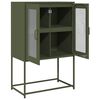 vidaXL Highboard Olive Green 68x39x107 cm Steel
