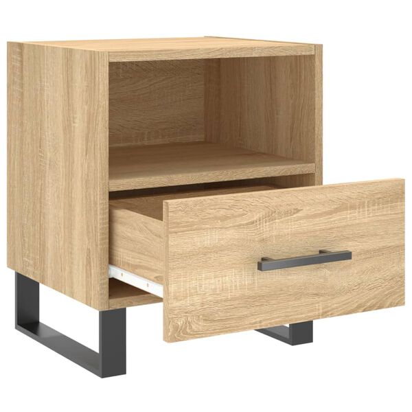 vidaXL Bedside Cabinet Sonoma Oak 40x35x47.5 cm Engineered Wood