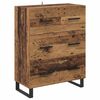 vidaXL Highboard with Drawer 2 pcs Old Wood 69.5 x 34 x 180 cm