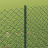 vidaXL Fence with Post Green 1 x 25 m Steel and PVC