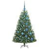 vidaXL Artificial Hinged Christmas Tree Green 120 cm PVC and Metal