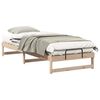 vidaXL Bed Frame Brown 80 x 220 cm Solid Pine Wood