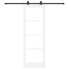 vidaXL Sliding Door ORKDAL White and Black 73.5 x 211 cm