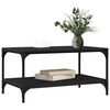 vidaXL Coffee Table Black Oak 82 x 50 x 40 cm Engineered Wood