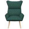 vidaXL Armchair Dark Green 69 x 74 x 93 cm Sherpa Fabric