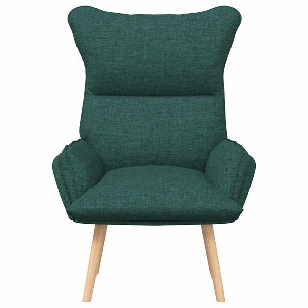 vidaXL Armchair Dark Green 69 x 74 x 93 cm Sherpa Fabric