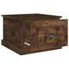 vidaXL Coffee Table Smoked Oak 50x50x35 cm Engineered Wood