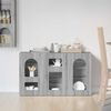 vidaXL Sideboard Grey Sonoma 100 x 35 x 59 cm Engineered Wood