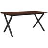 vidaXL Live Edge Dining Table 120 x 90 x 75 cm Solid Acacia Wood