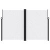 vidaXL Retractable Side Awning White 220x1000 cm