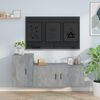 vidaXL 2 Piece TV Cabinet Set Concrete Grey Engineered Wood
