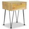 vidaXL Bedside Cabinet 40x30x50 cm Solid Teak