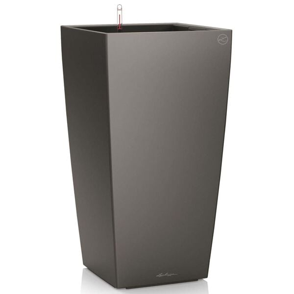 LECHUZA Planter Cubico 40 ALL-IN-ONE Charcoal 18194