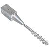 vidaXL Ground Spikes 6 pcs Silver 10x10x57 cm Galvanised Steel