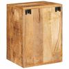 vidaXL Bedside Table 2 pcs Brown 35 x 33 x 48 cm Solid Mango Wood