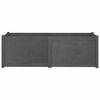 vidaXL Garden Planter Grey 150x50x50 cm Solid Pinewood