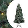 vidaXL Artificial Pre-lit Christmas Tree with Ball Set Green 180 cm