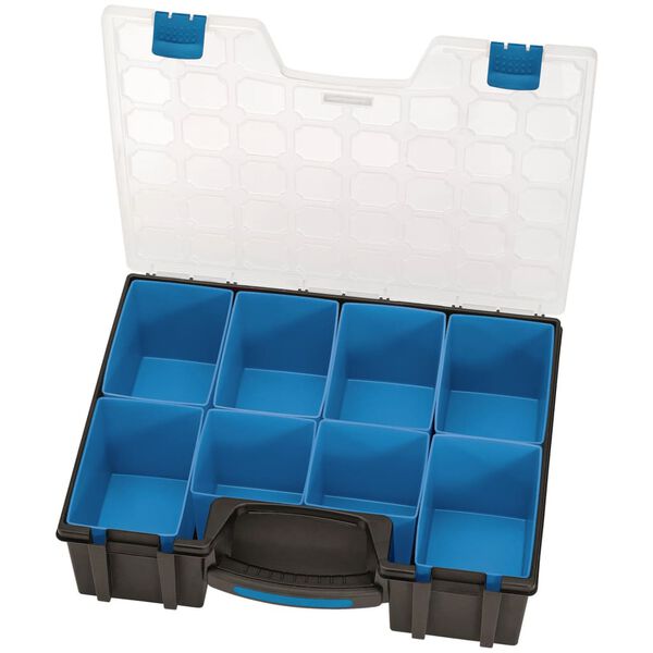 Draper Tools Compartment Organiser 8 Piece 41.5x33x11 cm Black