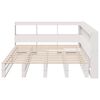 vidaXL Bookcase Bed without Mattress White 150x200cm Solid Wood Pine