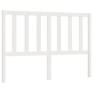 vidaXL Bed Headboard White 146x4x100 cm Solid Wood Pine