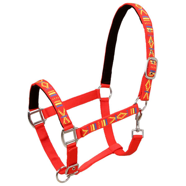 vidaXL Head Collars 2 pcs for Horse Nylon Size Full Red