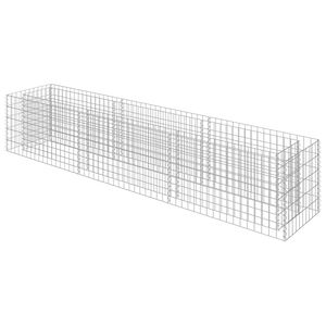 vidaXL Gabion Raised Bed Galvanised Steel 270x50x50 cm